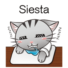 Nite Cat-Busy at work sticker #10907072