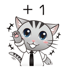 Nite Cat-Busy at work sticker #10907075