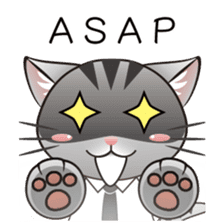 Nite Cat-Busy at work sticker #10907092
