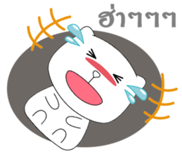 The white bear big head sticker #10907322