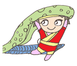 Little Dragon Gril sticker #10908622