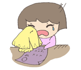 Little Dragon Gril sticker #10908624