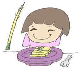 Little Dragon Gril sticker #10908629