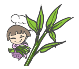 Little Dragon Gril sticker #10908642