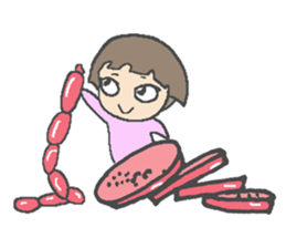 Little Dragon Gril sticker #10908646