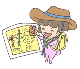 Little Dragon Gril sticker #10908653