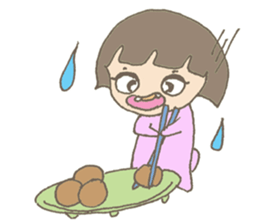 Little Dragon Gril sticker #10908655