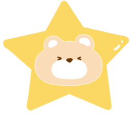 Cute bear no outline sticker #10908787