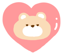 Cute bear no outline sticker #10908804