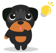 Rottweiler sticker #10909090