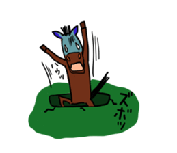 Hilarious horse sticker #10910780