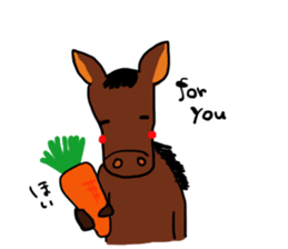 Hilarious horse sticker #10910782