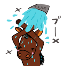 Hilarious horse sticker #10910784