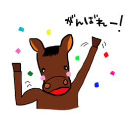 Hilarious horse sticker #10910791