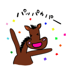 Hilarious horse sticker #10910802