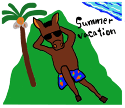 Hilarious horse sticker #10910804