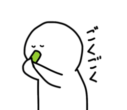 scruffy man 2 sticker #10910827