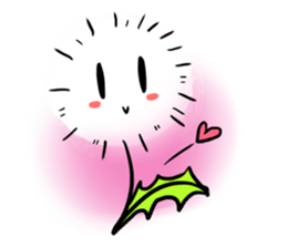 Pretty Small Dandelion in a field sticker #10911336
