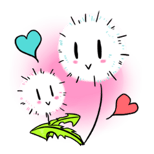 Pretty Small Dandelion in a field sticker #10911338