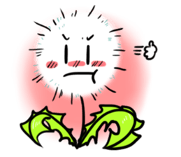 Pretty Small Dandelion in a field sticker #10911342