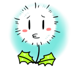 Pretty Small Dandelion in a field sticker #10911343