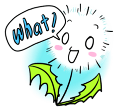 Pretty Small Dandelion in a field sticker #10911348