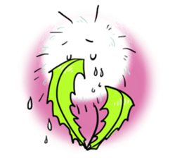 Pretty Small Dandelion in a field sticker #10911354