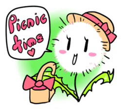 Pretty Small Dandelion in a field sticker #10911357