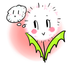 Pretty Small Dandelion in a field sticker #10911360