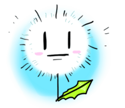 Pretty Small Dandelion in a field sticker #10911361