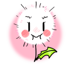 Pretty Small Dandelion in a field sticker #10911362