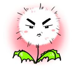 Pretty Small Dandelion in a field sticker #10911371