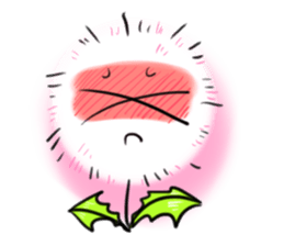 Pretty Small Dandelion in a field sticker #10911373