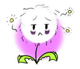 Pretty Small Dandelion in a field sticker #10911374