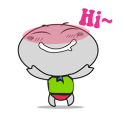 An Interesting UFO Man sticker #10911469