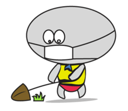 An Interesting UFO Man sticker #10911491