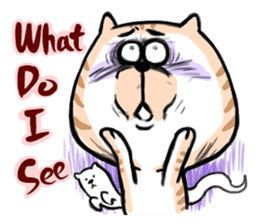 Small bad cat ( International) sticker #10911983