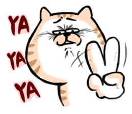 Small bad cat ( International) sticker #10911992