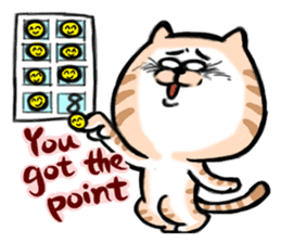 Small bad cat ( International) sticker #10911995