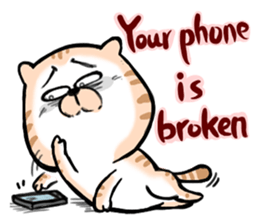 Small bad cat ( International) sticker #10911996