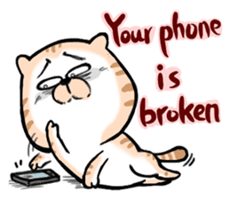 Small bad cat ( International) sticker #10911996