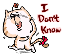 Small bad cat ( International) sticker #10912004