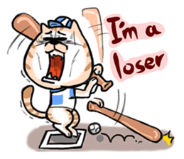 Small bad cat ( International) sticker #10912008