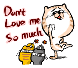 Small bad cat ( International) sticker #10912009