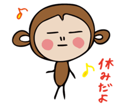 a cute monkey sticker #10912368