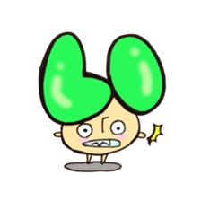 Cross a hiragana letter mushroom! No.1 sticker #10912377