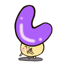 Cross a hiragana letter mushroom! No.1 sticker #10912393