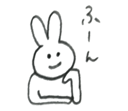 Rabbit's name is Morita sticker #10912587