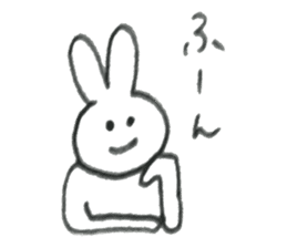 Rabbit's name is Morita sticker #10912587