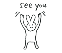 Rabbit's name is Morita sticker #10912593